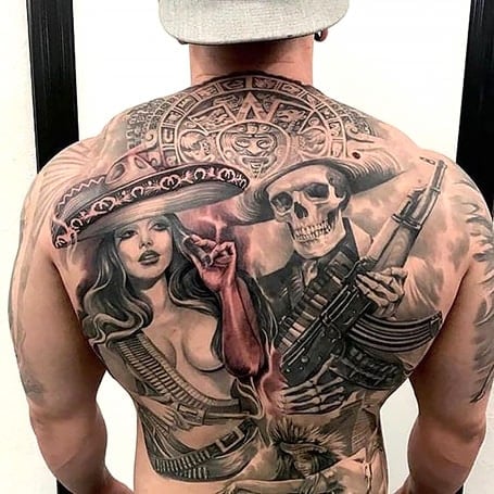 Skull Flow on Twitter Amazing Work  GANGSTER Done By  dodepraslumina from Bali Indonesia Tattoo Studio Lumina Tattoo Studio  Bali luminatattoostudio   gangstertattoo tattoo tattoos  blackandgrey gangster gangsterbackpiece 