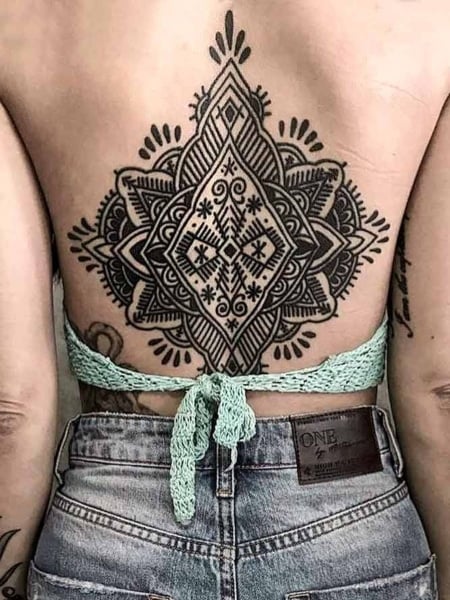 Geometric Mandala Tattoo For Women