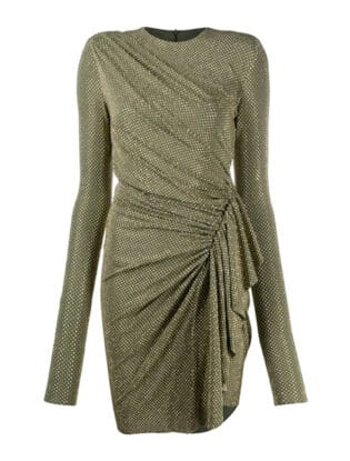 Green Ruched Dress