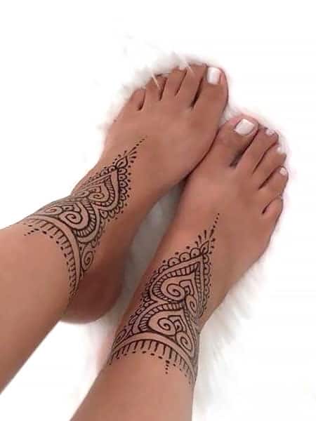 Henna Foot Tattoo