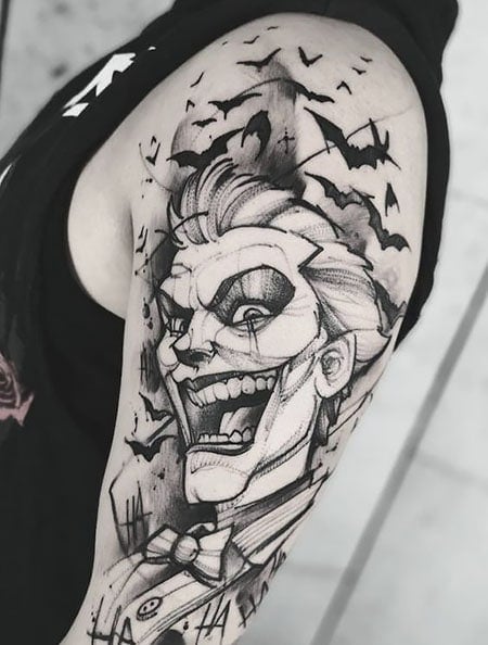 Joker Tattoo For Men