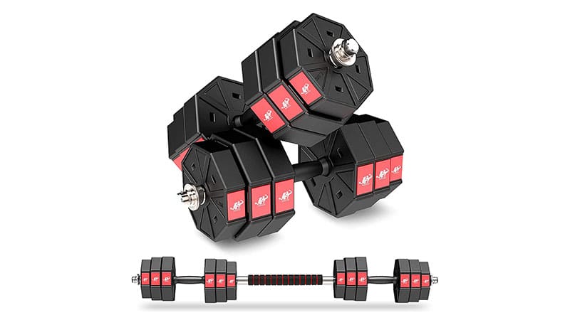 Leadnovo Weights Dumbbell Barbell Set