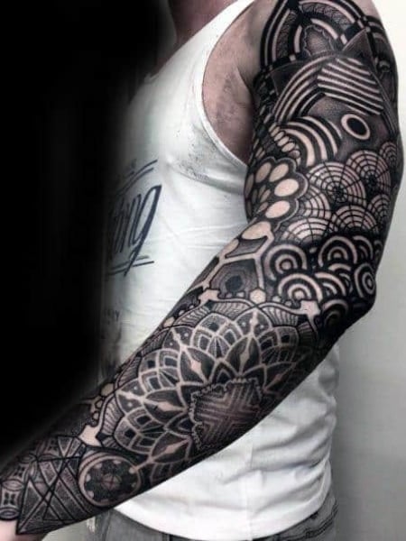 Mandala Arm Tattoo For Men