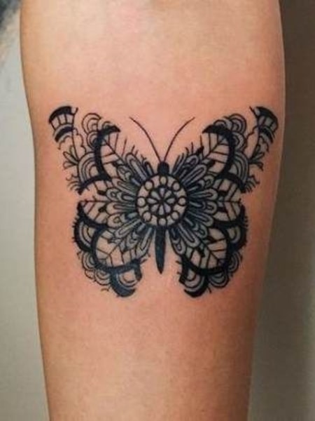 Mandala Butterfly Tattoo For Men