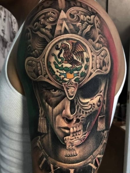 Mexican Aztec Tattoo For Men