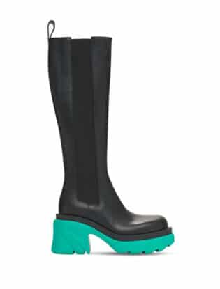 Multicolor Platform Boots