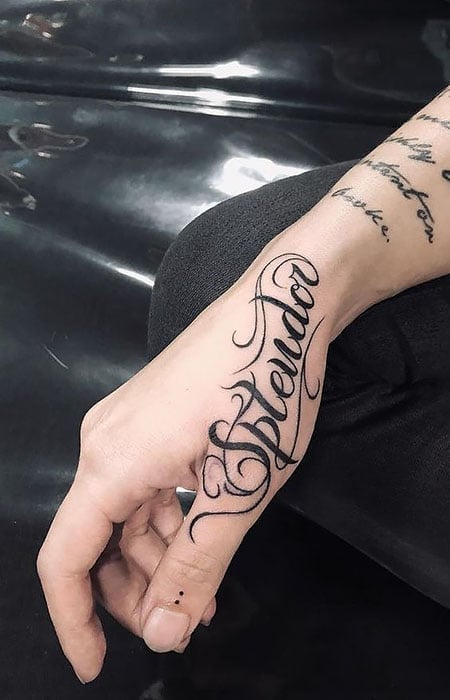 Venetian Tattoo Gathering  Tattoos  Lettering  Cursed Script Tattoo