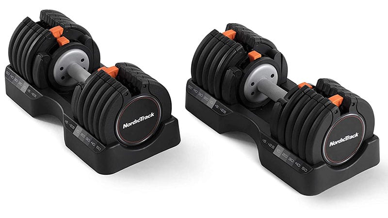 Nordictrack 55 Lb Select A Weight Dumbbell Pair