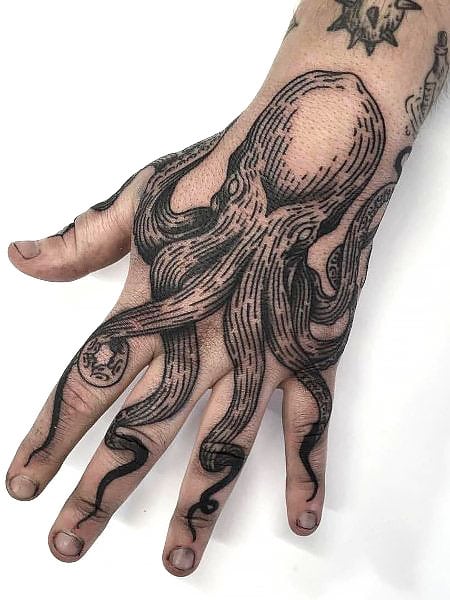 Octopus Tattoo Men 1