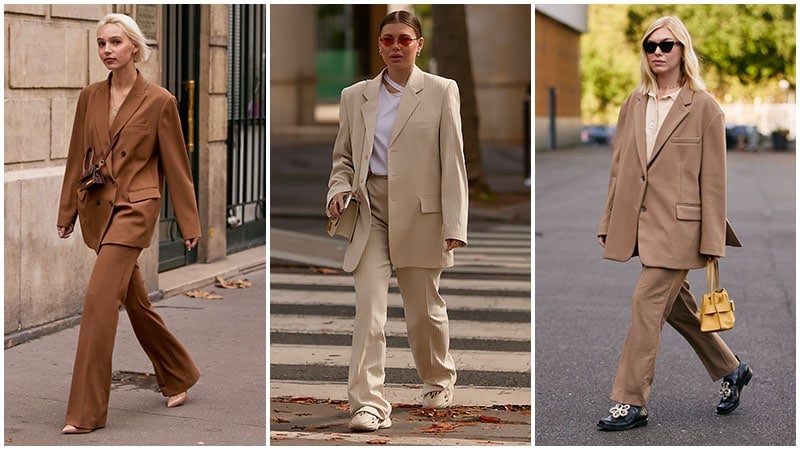 Oversized Suits In Natural Tones