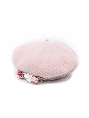 Pink Net Beret