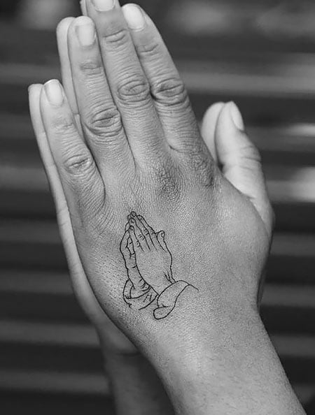Praying Hands Tattoo For Men
