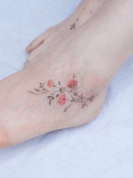 Pretty Foot Tattoo For Women