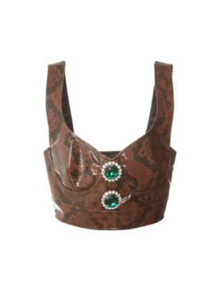Print Crop Tops