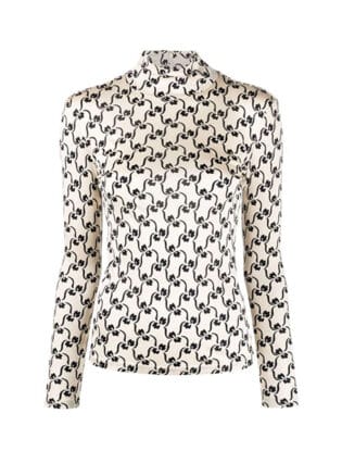 Print Turtleneck