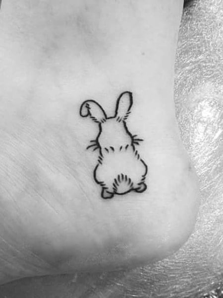 Rabbit Foot Tattoo For Women