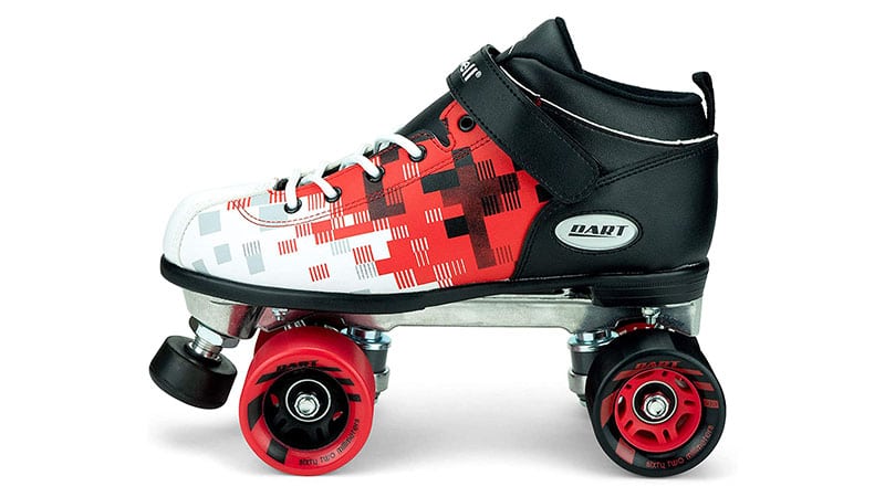 Riedell Volt Quad Derby Speed Roller Skate w/Pink Laces 