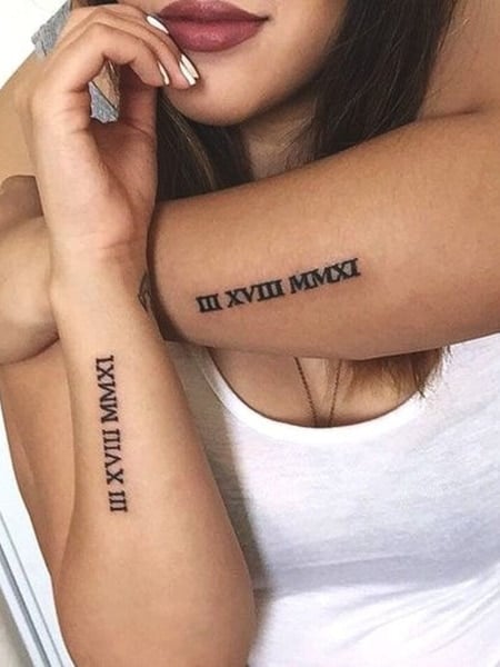 Roman Numerals Tattoos