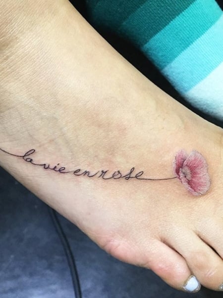Simple Foot Tattoos For Women