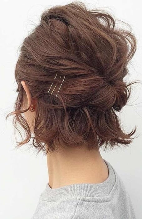 Simple Updo For Short Hair For Women