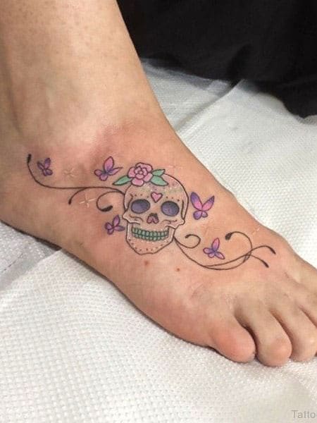 Skeleton Foot Tattoo