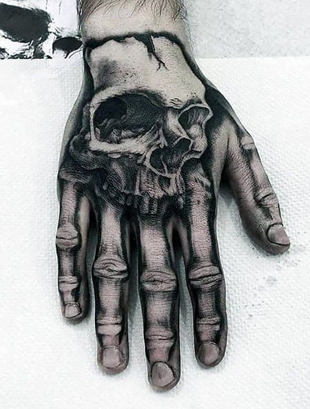 Skeleton Hand Tattoo