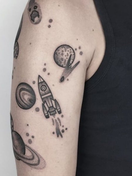 Space Tattoos For Men