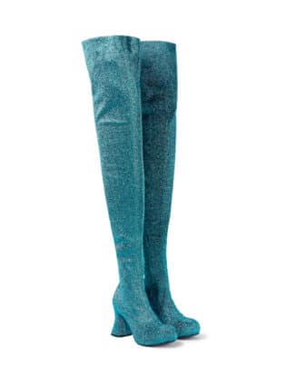 Sparkly Knee Boots