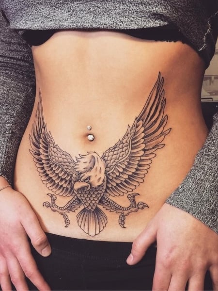 Stomach Tattoo For Women 