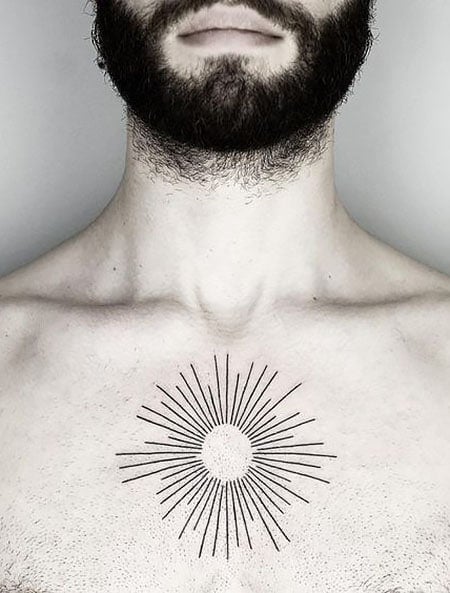 Sun Tattoo Men