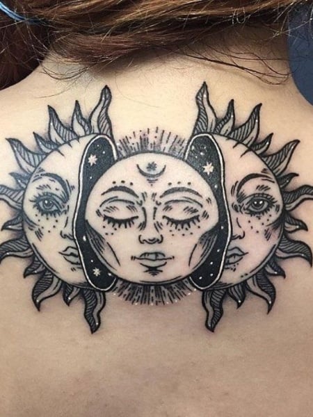 Sun And Moon Tattoos