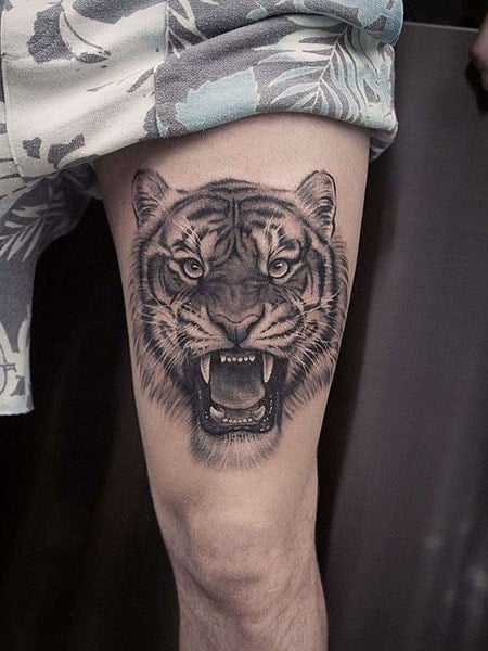 12 Best Tiger Tattoos  Neck Tattoo Designs  Tatuagem Ideias de  tatuagens Tatuagens retro