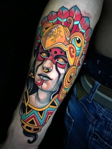 80 Warrior Aztec Tattoo Designs & Meaning - The Trend Spotter 80 Warrior Aztec Tattoo Designs & Meaning - The Trend Spotter