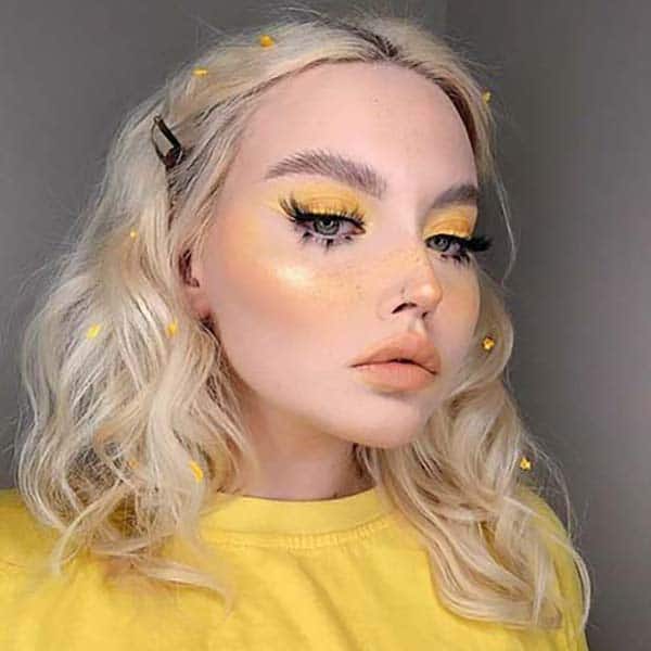 Yellow Makeup Looks 1