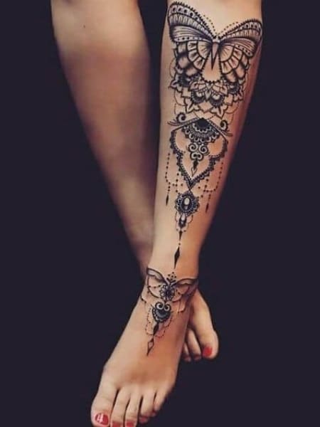 Leg Tattoo For Women