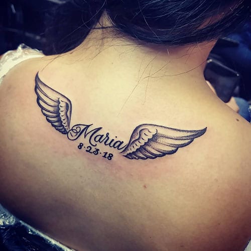 name angel tattoo designs