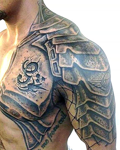 Armor Half Sleeve Tattoo