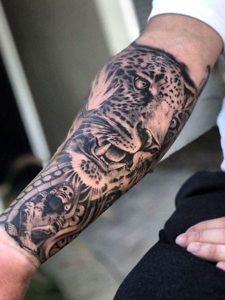 Realistic Ares Sleeve Tattoo  TATTOOGOTO