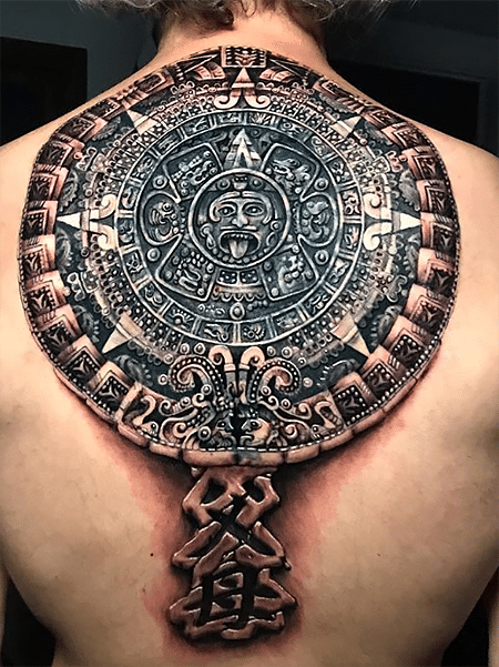 65 Awesome Aztec Shoulder Tattoos