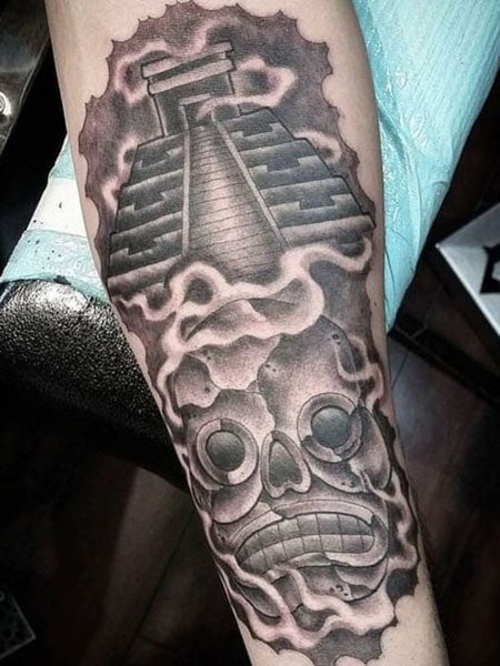 Aztec Pyramid Tattoo