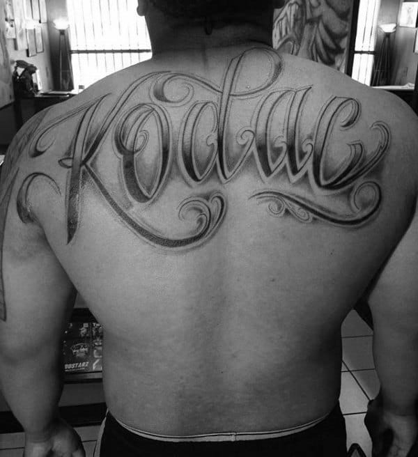 Back Name Tattoo 2