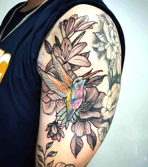 Bird Half Sleeve Tattoo