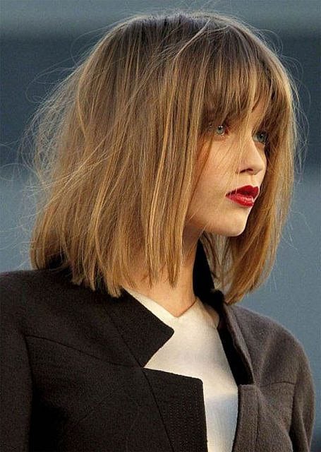 30 Modern Ways to Style a Long Bob with Bangs in 2023