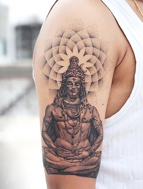 Buddha Half Sleeve Tattoo