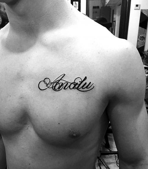 Chest Name Ytattoo