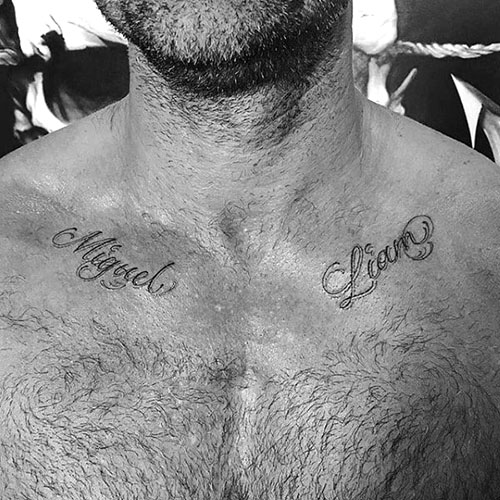 Collarbone Name Tattoo 2