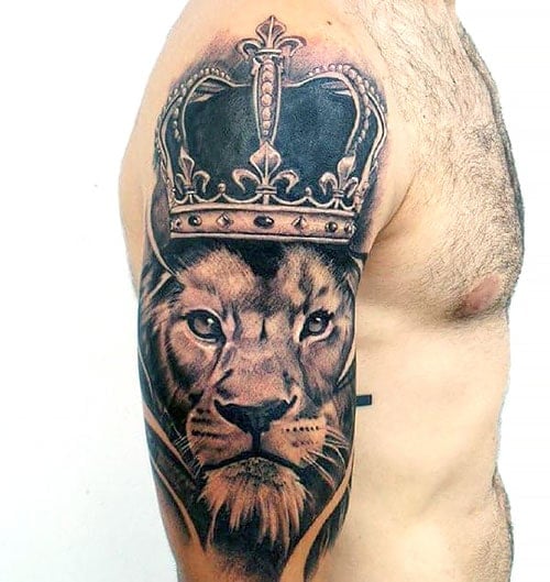 Crown Half Sleeve Tattoo