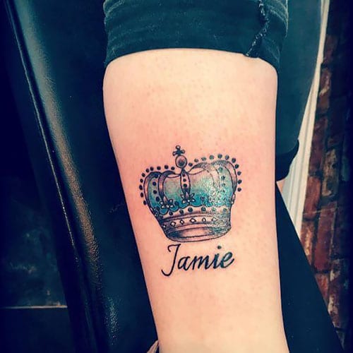 Crown Name Tattoo 2