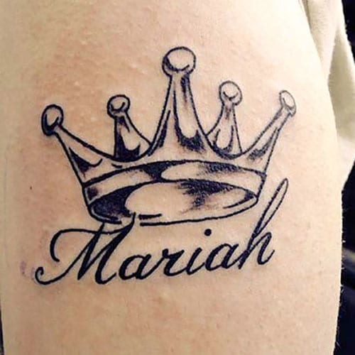 Crown Name Tattoo