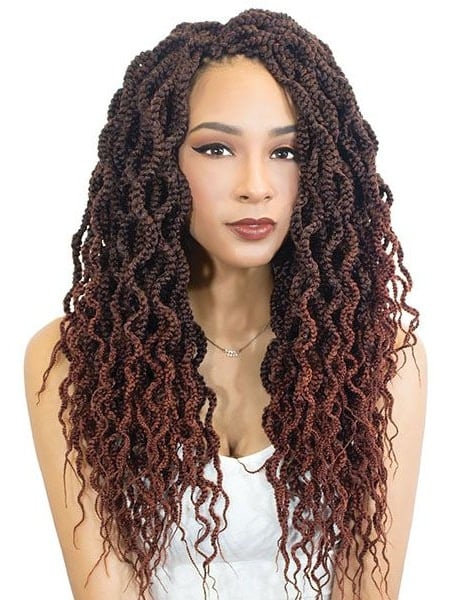 Curly Box Braids